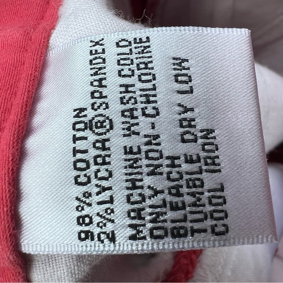 TALBOTS Orange Coral Khaki Pants Women’s 2 Petite NWT NEW - Picture 11 of 11